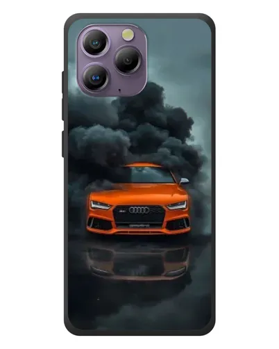 Чохол для Blackview A96 з картинкою «Audi у хмарах диму»