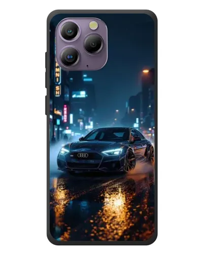 Чохол для Blackview A96 з картинкою «Нічне місто та Audi»