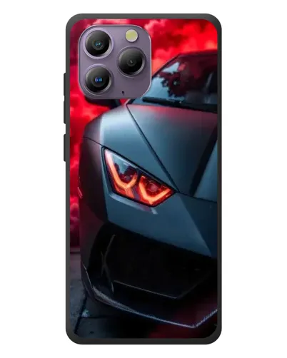 Чехол для Blackview A96 с картинкой «Lamborghini красное сияние»