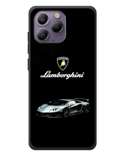 Чехол для Blackview A96 с картинкой «Логотип Lamborghini классика»