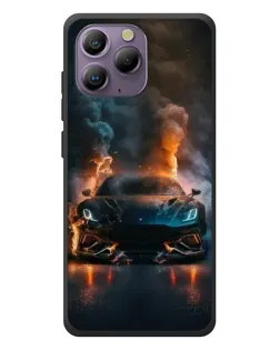 Чехол для Blackview A96 с картинкой «Lamborghini дымная эстетика»