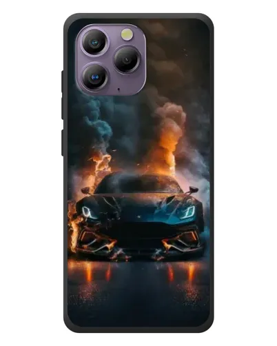 Чехол для Blackview A96 с картинкой «Lamborghini дымная эстетика»