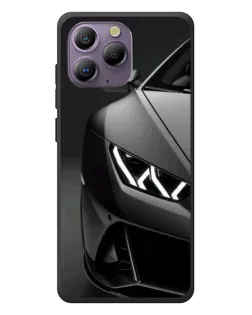 Чехол для Blackview A96 с картинкой «Lamborghini фары детализация»
