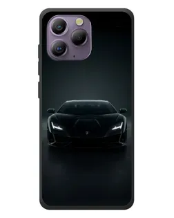 Чехол для Blackview A96 с картинкой «Черный Lamborghini Aventador»