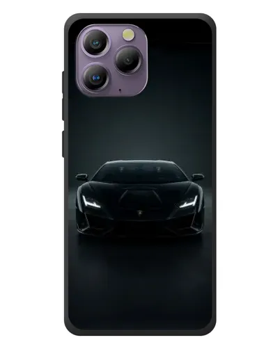 Чехол для Blackview A96 с картинкой «Черный Lamborghini Aventador»