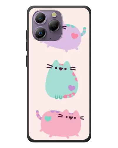 Чохол для Blackview A96 з картинкою «Pusheen тріо» Чохол для Blackview A96 з картинкою «Pusheen тріо»