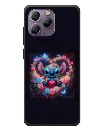Чехол для Blackview A96 с картинкой «Stitch в цветах» Чехол для Blackview A96 с картинкой «Stitch в цветах»