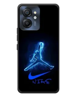 Чехол для Blackview Color 8 с картинкой «Jordan Neon Blue»