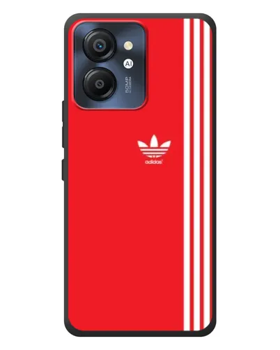 Чехол для Blackview Color 8 с картинкой «Красный минимализм Adidas»