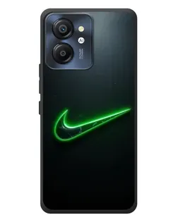 Чехол для Blackview Color 8 с картинкой «Неоновый контур Nike»