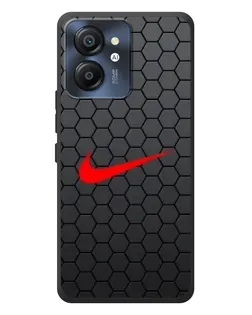 Чехол для Blackview Color 8 с картинкой «Nike — карбоновая сетка»