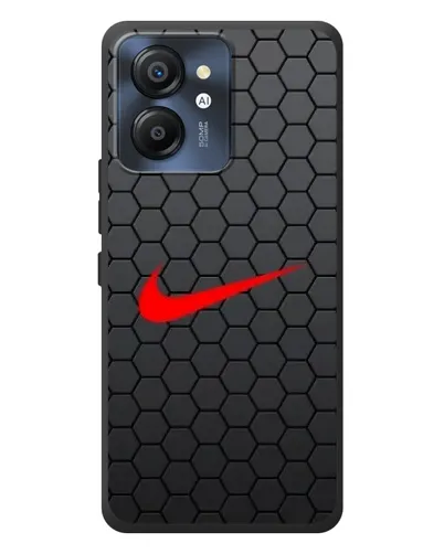 Чехол для Blackview Color 8 с картинкой «Nike — карбоновая сетка»
