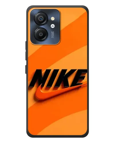 Чехол для Blackview Color 8 с картинкой «Оранжевый драйв Nike»