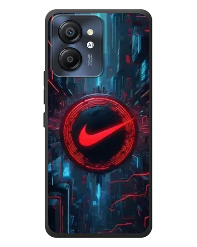 Чехол для Blackview Color 8 с картинкой «Техногенный стиль Nike»