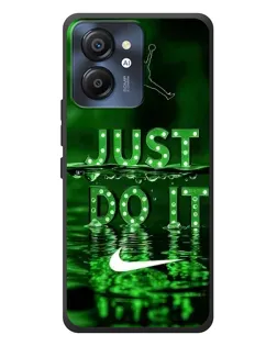 Чехол для Blackview Color 8 с картинкой «Зеленый неоновый Nike»