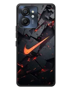 Чехол для Blackview Color 8 с картинкой «Nike — эффект разломов»