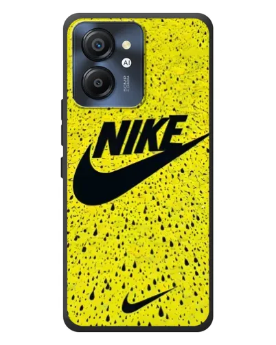 Чехол для Blackview Color 8 с картинкой «Желтый текстурный Nike»