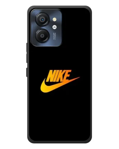 Чехол для Blackview Color 8 с картинкой «Золотой логотип Nike»