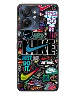 Чехол для Blackview Color 8 с картинкой «Яркий коллаж Nike»