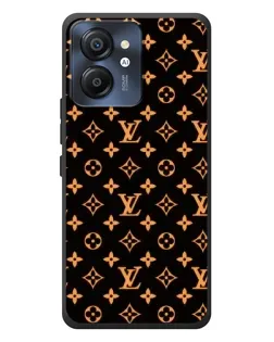 Чехол для Blackview Color 8 с картинкой «Золотая монограмма LV»