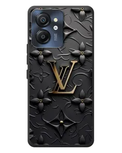 Чехол для Blackview Color 8 с картинкой «Кожаная текстура LV»