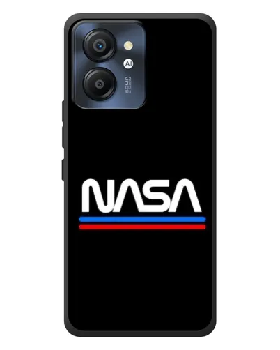 Чехол для Blackview Color 8 с картинкой «NASA — классика Red Blue»