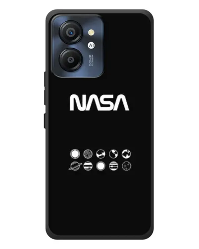 Чехол для Blackview Color 8 с картинкой «NASA — технический принт»