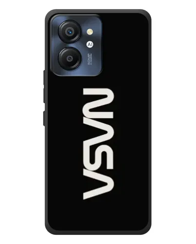 Чехол для Blackview Color 8 с картинкой «NASA — вертикальный логотип»