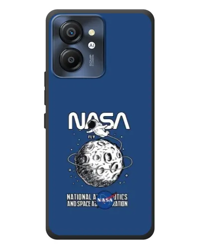 Чехол для Blackview Color 8 с картинкой «NASA — лунная миссия»