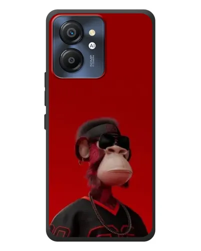 Чехол для Blackview Color 8 с картинкой «Bored Ape в красном»