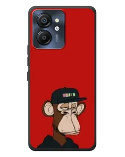 Чехол для Blackview Color 8 с картинкой «Bored Ape — красный фон»