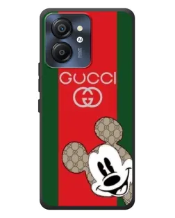 Чехол для Blackview Color 8 с картинкой «Gucci — полосы и Микки»