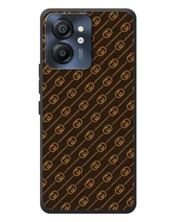 Чехол для Blackview Color 8 с картинкой «Gucci — золотые диагонали»