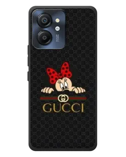 Чехол для Blackview Color 8 с картинкой «Минни Маус Gucci — черный»