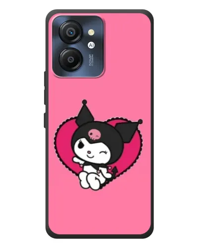 Чехол для Blackview Color 8 с картинкой «Kuromi — любовь в сердце»