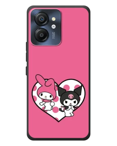 Чехол для Blackview Color 8 с картинкой «Kuromi и My Melody»