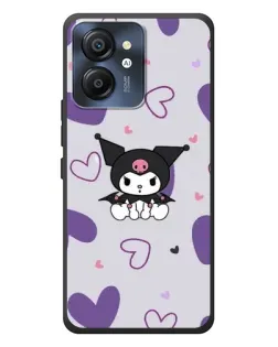 Чехол для Blackview Color 8 с картинкой «Kuromi и лавандовые сердца»