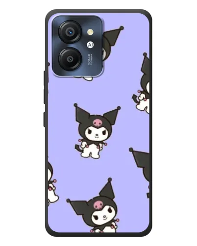 Чехол для Blackview Color 8 с картинкой «Паттерн с Kuromi»