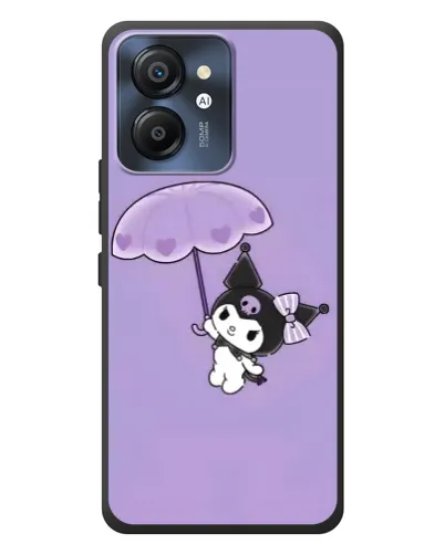 Чехол для Blackview Color 8 с картинкой «Kuromi с зонтиком»