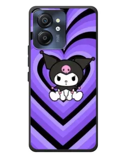 Чехол для Blackview Color 8 с картинкой «Kuromi и фиолетовые сердца»