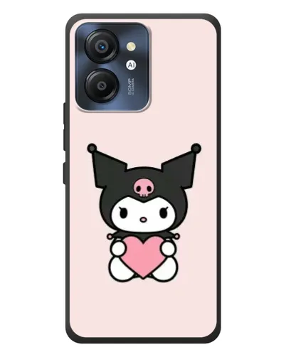 Чехол для Blackview Color 8 с картинкой «Kuromi и сердце»