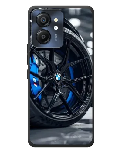 Чехол для Blackview Color 8 с картинкой «Колесо BMW вблизи»