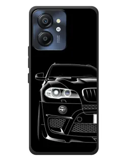 Чехол для Blackview Color 8 с картинкой «Темный силуэт BMW»