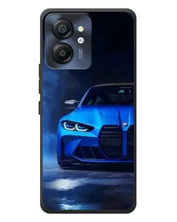 Чехол для Blackview Color 8 с картинкой «Голубая BMW M4»