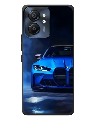 Чехол для Blackview Color 8 с картинкой «Голубая BMW M4»