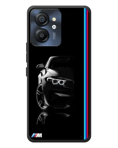Чехол для Blackview Color 8 с картинкой «Силуэт BMW в темноте»