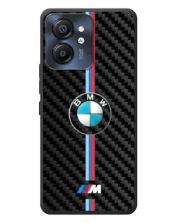 Чехол для Blackview Color 8 с картинкой «Эмблема BMW и карбон»