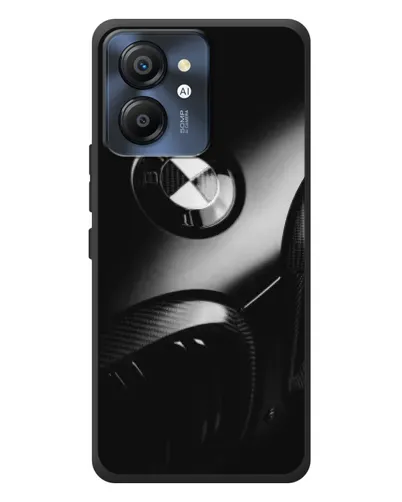 Чехол для Blackview Color 8 с картинкой «Эмблема BMW — макро»