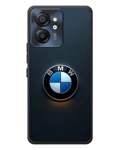 Чехол для Blackview Color 8 с картинкой «Логотип BMW — минимализм»