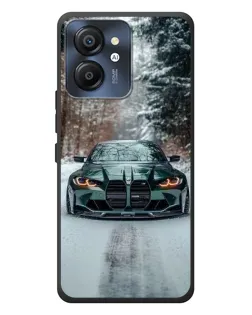 Чехол для Blackview Color 8 с картинкой «BMW в зимнем лесу»